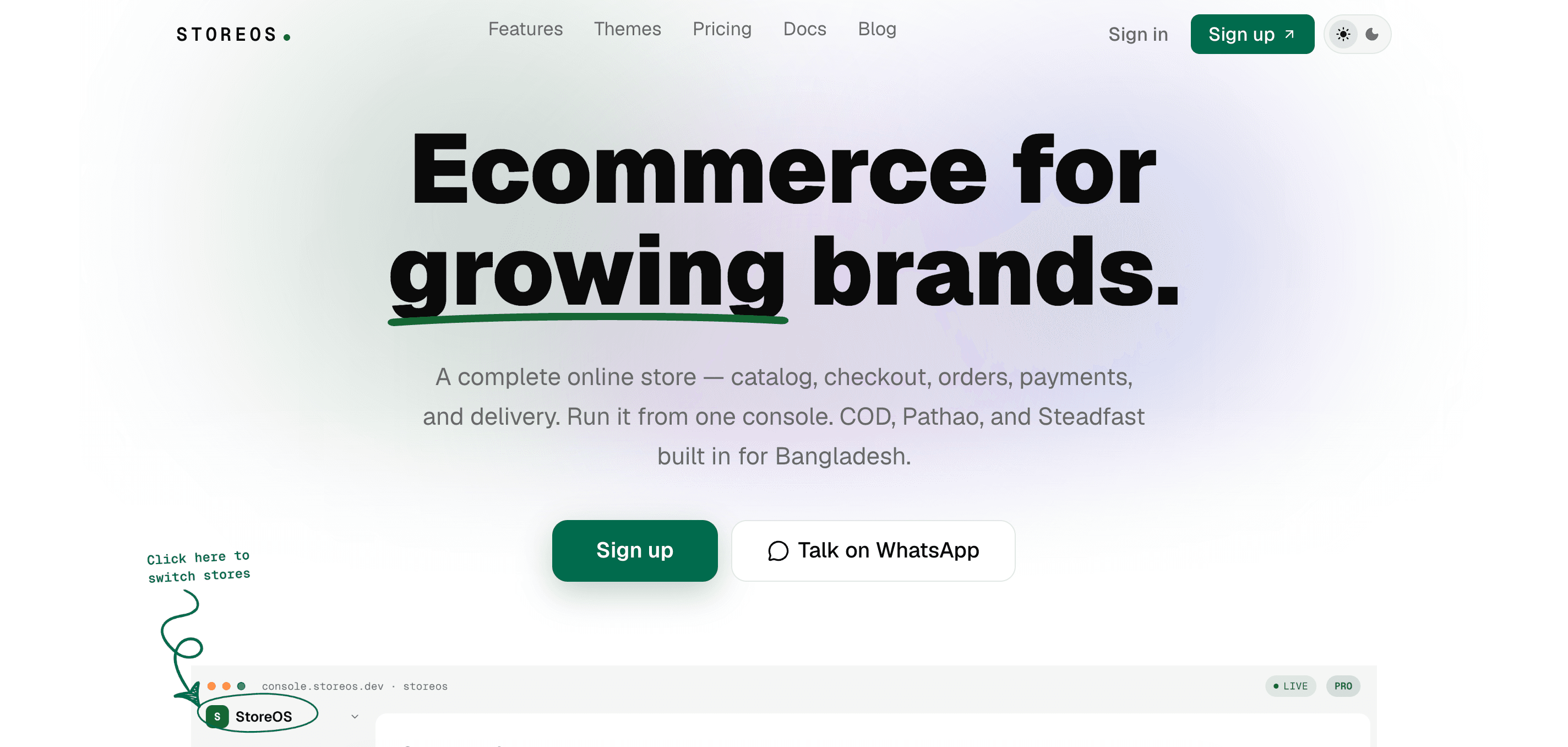 StoreOS: Multi-Store E-commerce Platform and Merchant Console