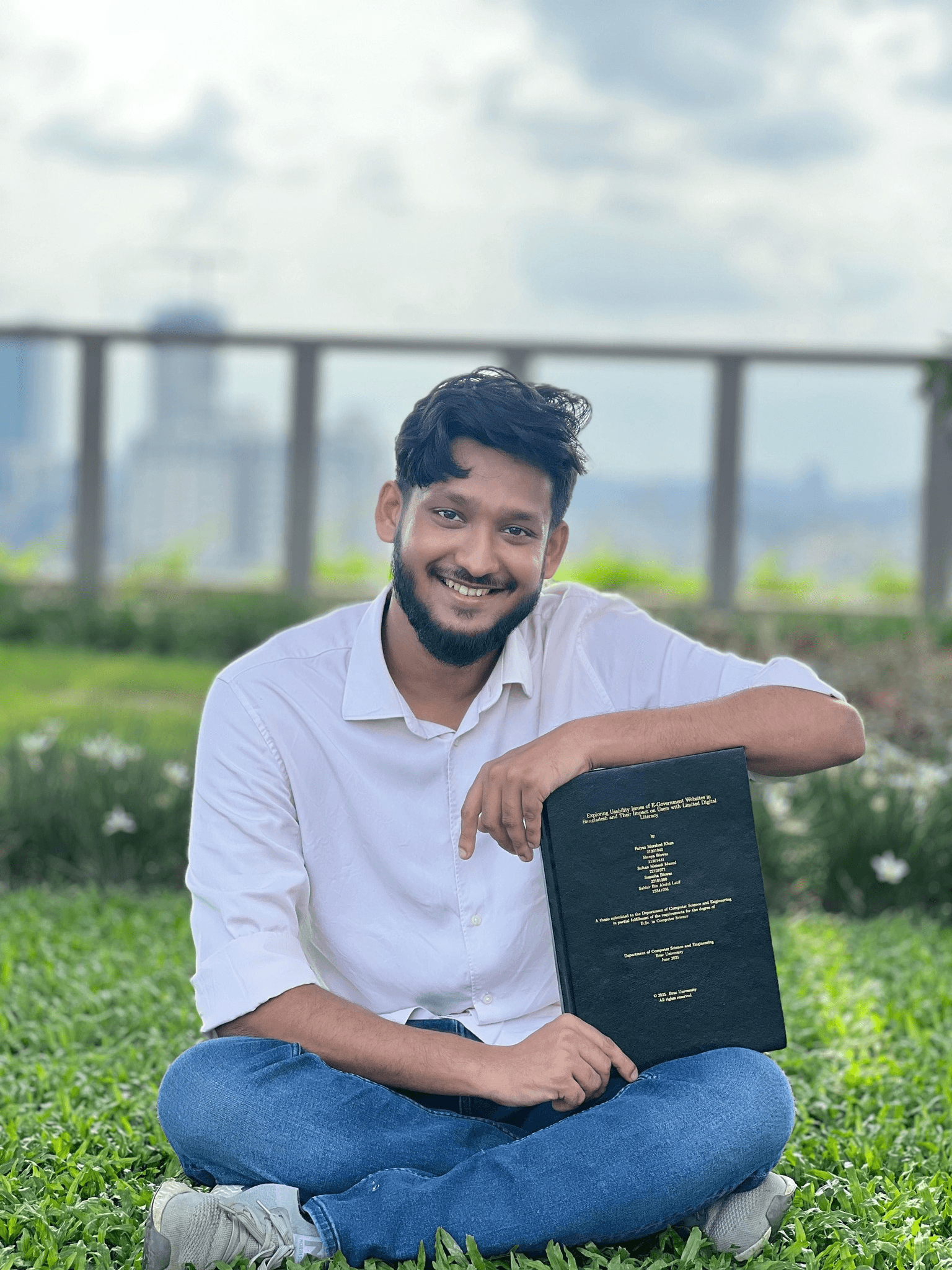 Sabbir with thesis book